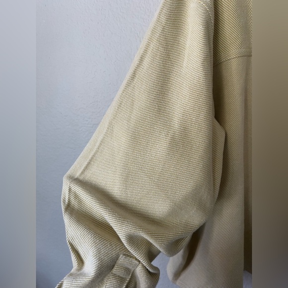 NWT Madewell Flannel Cargo Button-Up Shirt in Haystack White Women’s Size M - Picture 7 of 16